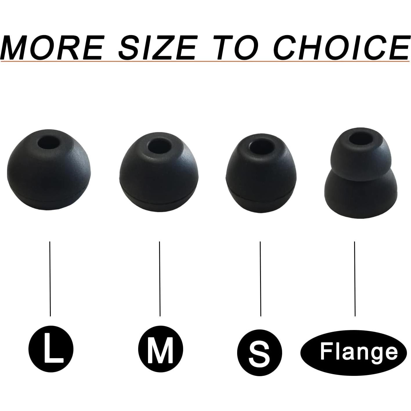 Consejos de Silicona para Auriculares Beats - 8 Pares Negros