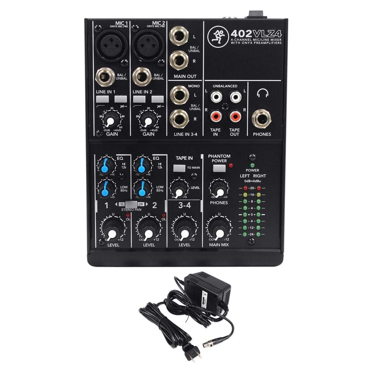 Mackie 402VLZ4 Mezclador Ultra Compacto 4 Canales Onyx