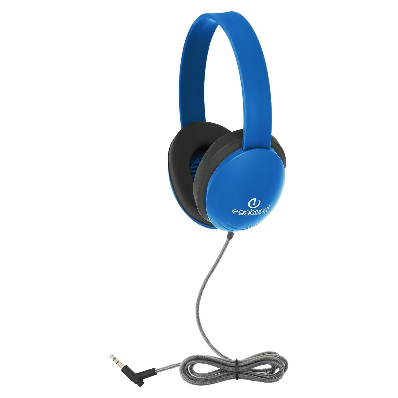 Auriculares Egghead para Niños con Cable Resistente 1.22m Azul
