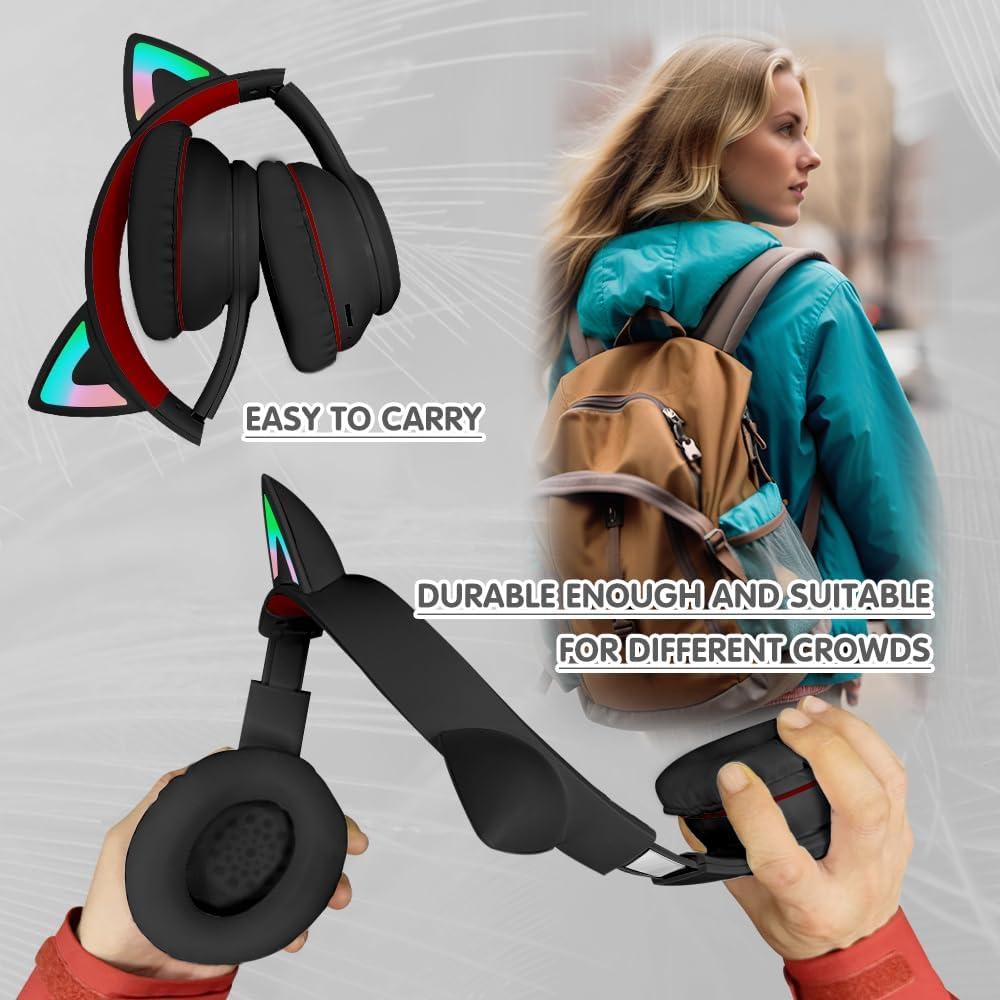 Auriculares Inalámbricos Bluetooth 5.3 MOKATA B12 Negro 60H