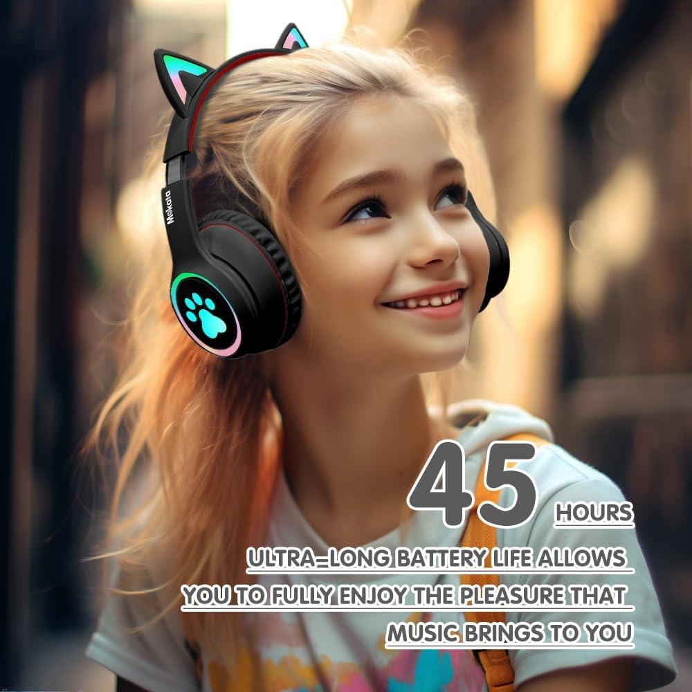 Auriculares Inalámbricos Bluetooth 5.3 MOKATA B12 Negro 60H