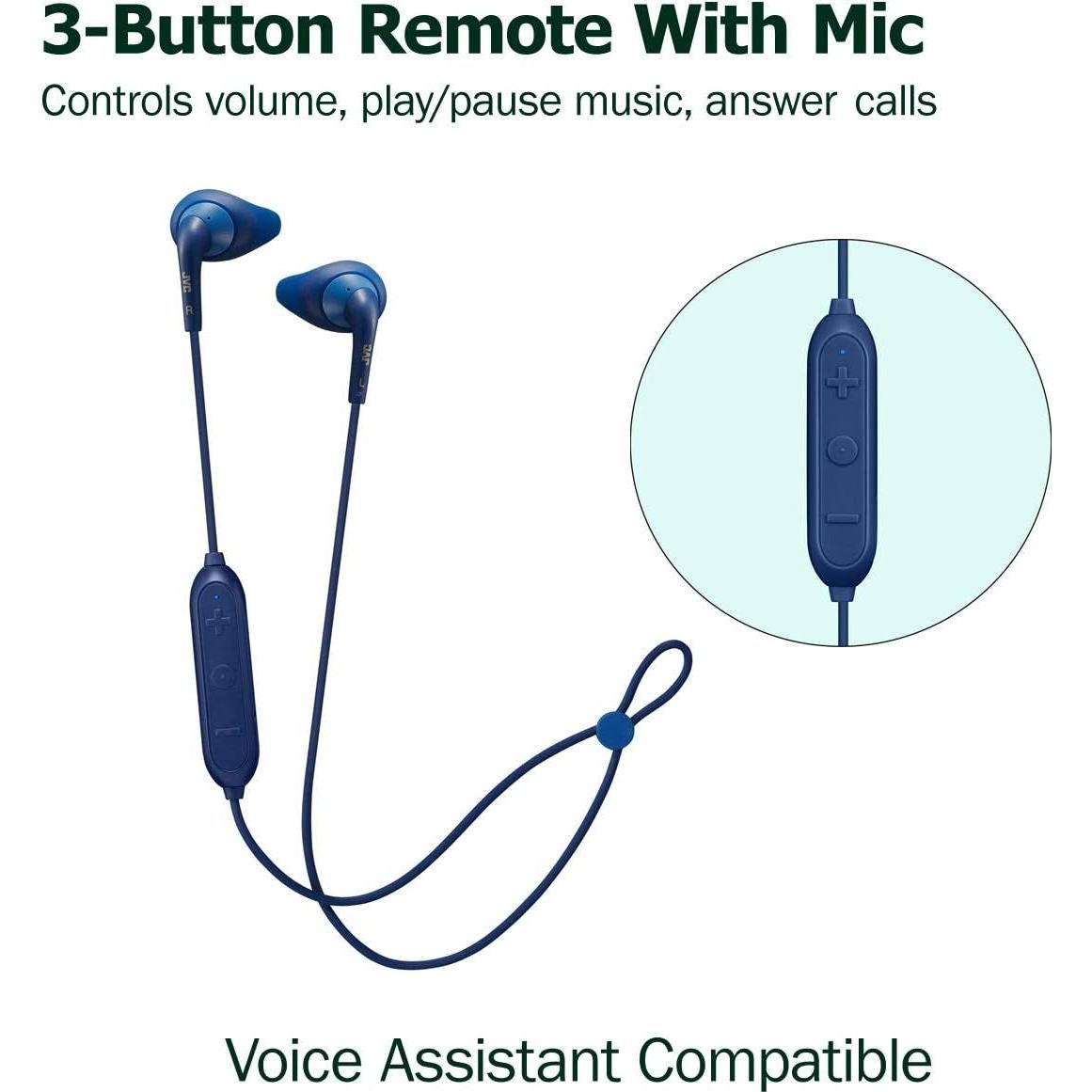 Auriculares Inalámbricos JVC HA-EN15WH Deportivos Bluetooth IPX2