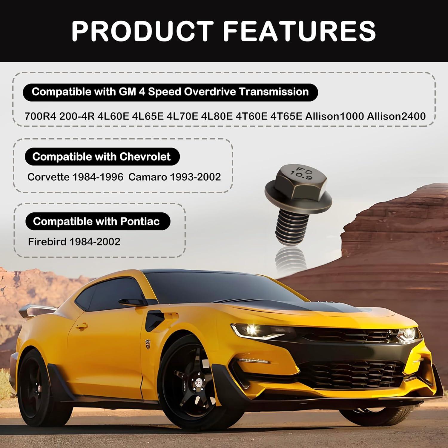 Tornillos de Convertidor de Par IHOTDER M10-1.5x16 mm 3PCS