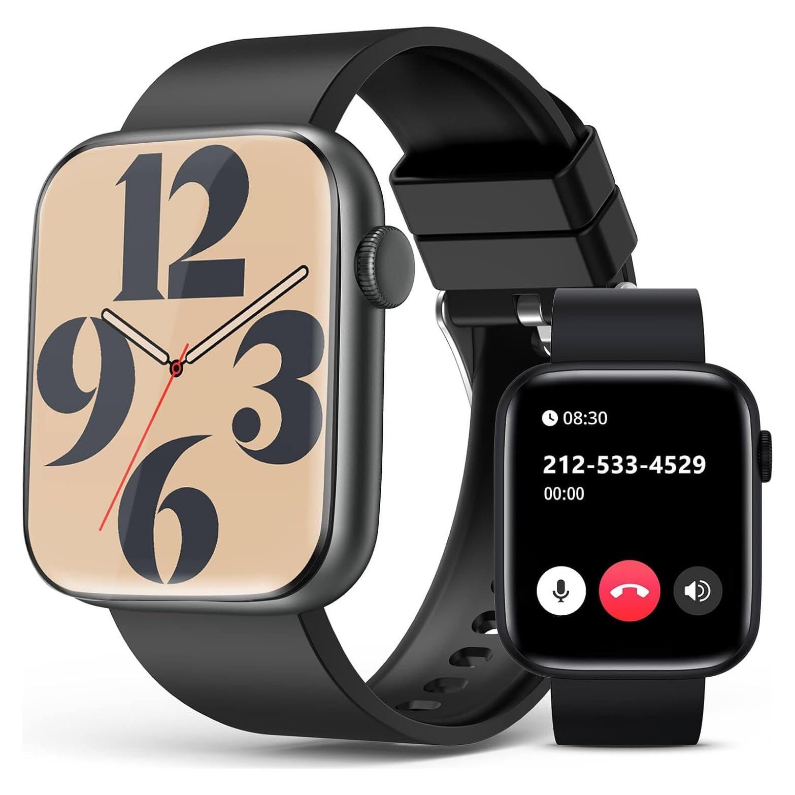Reloj Inteligente Bluetooth EarlySincere Negro 1.9" HD Salud