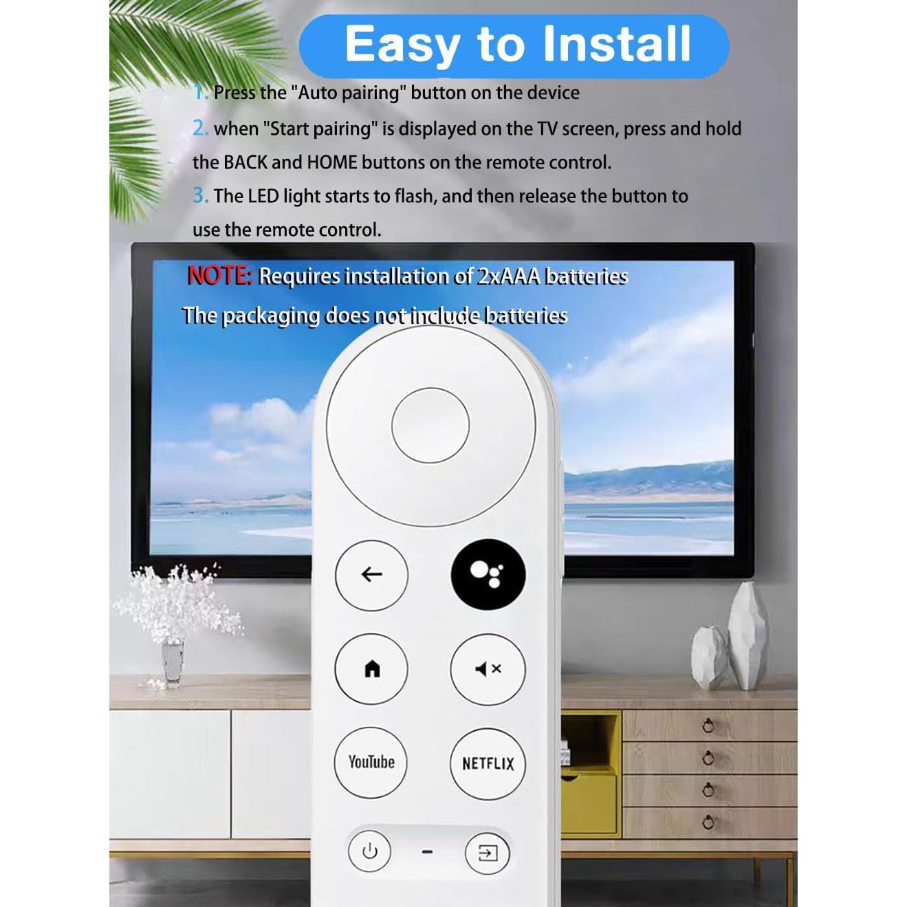 Control Remoto por Voz AieSHOP para Google Chromecast 4K