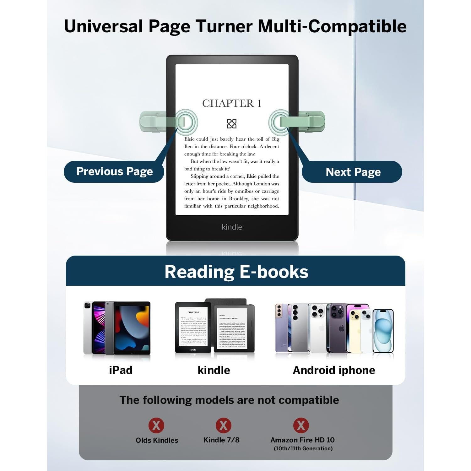 Anillo Control Remoto DATAFY FYQ-K1-Ring Verde para Kindle y Tablets