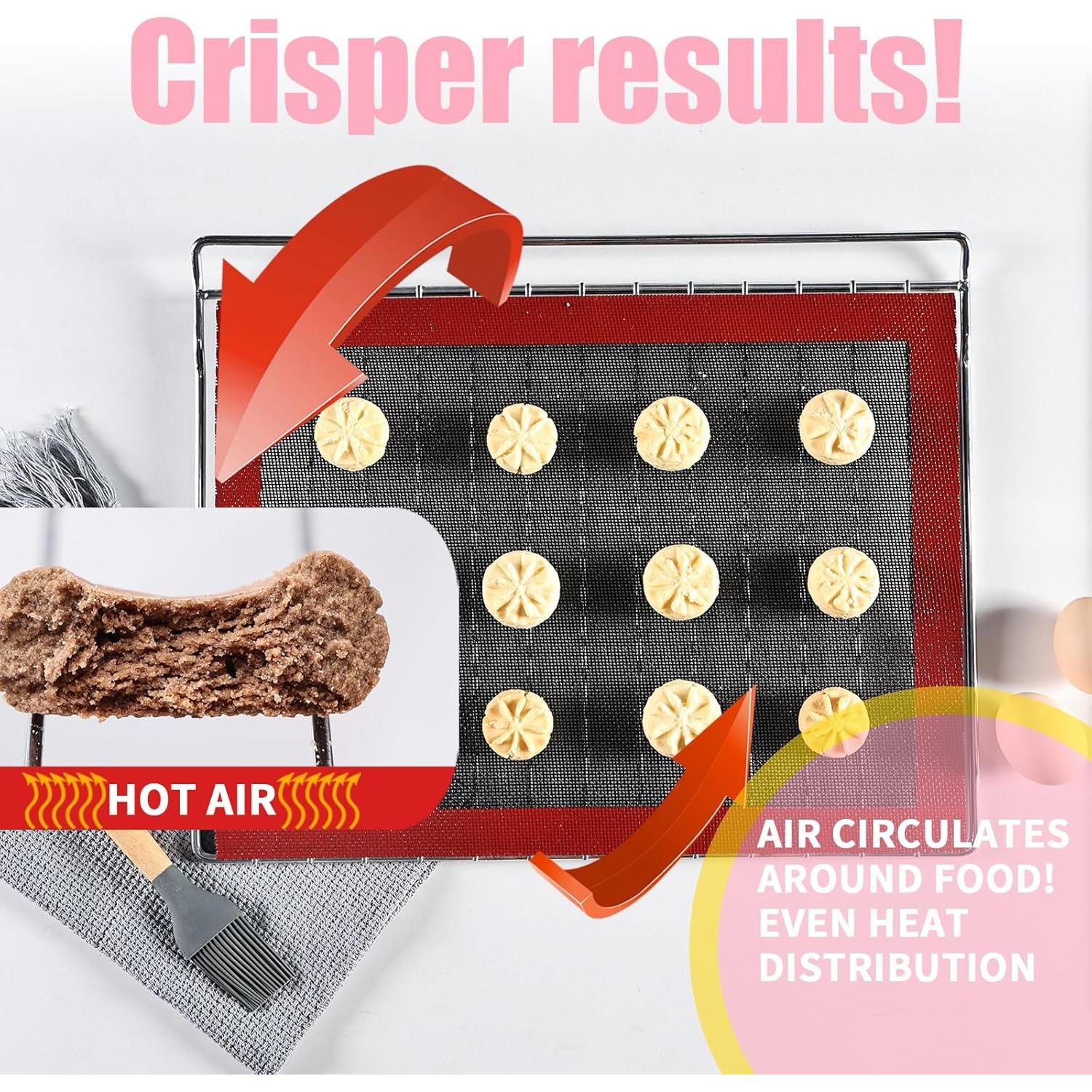 Alfombrilla de Hornear de Silicona KitchenRaku 30x40cm Antiadherente