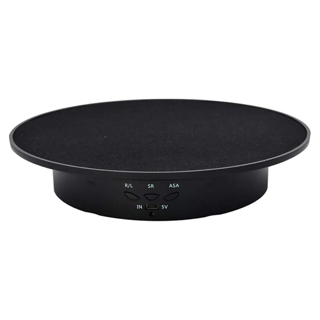 Qinmay Plato Giratorio Eléctrico 360° Negro 19.8 cm