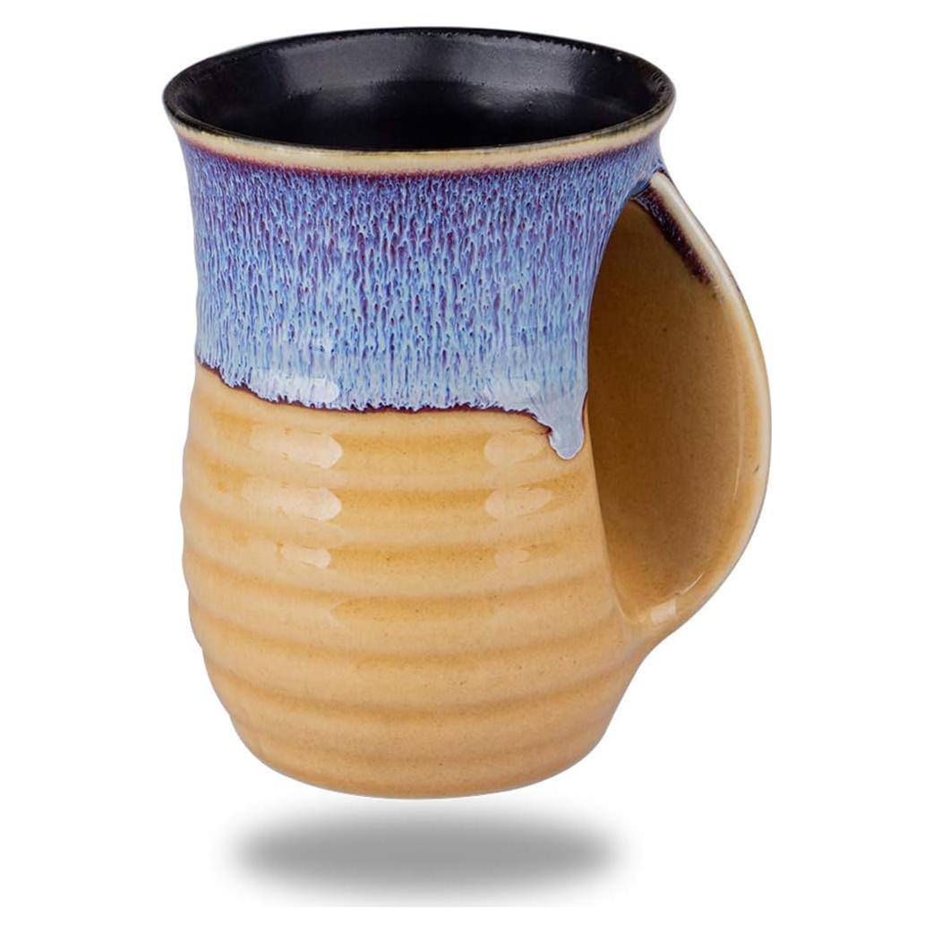 Taza Calentadora de Manos Oojdzoo 16 Onzas Cerámica Hecha a Mano
