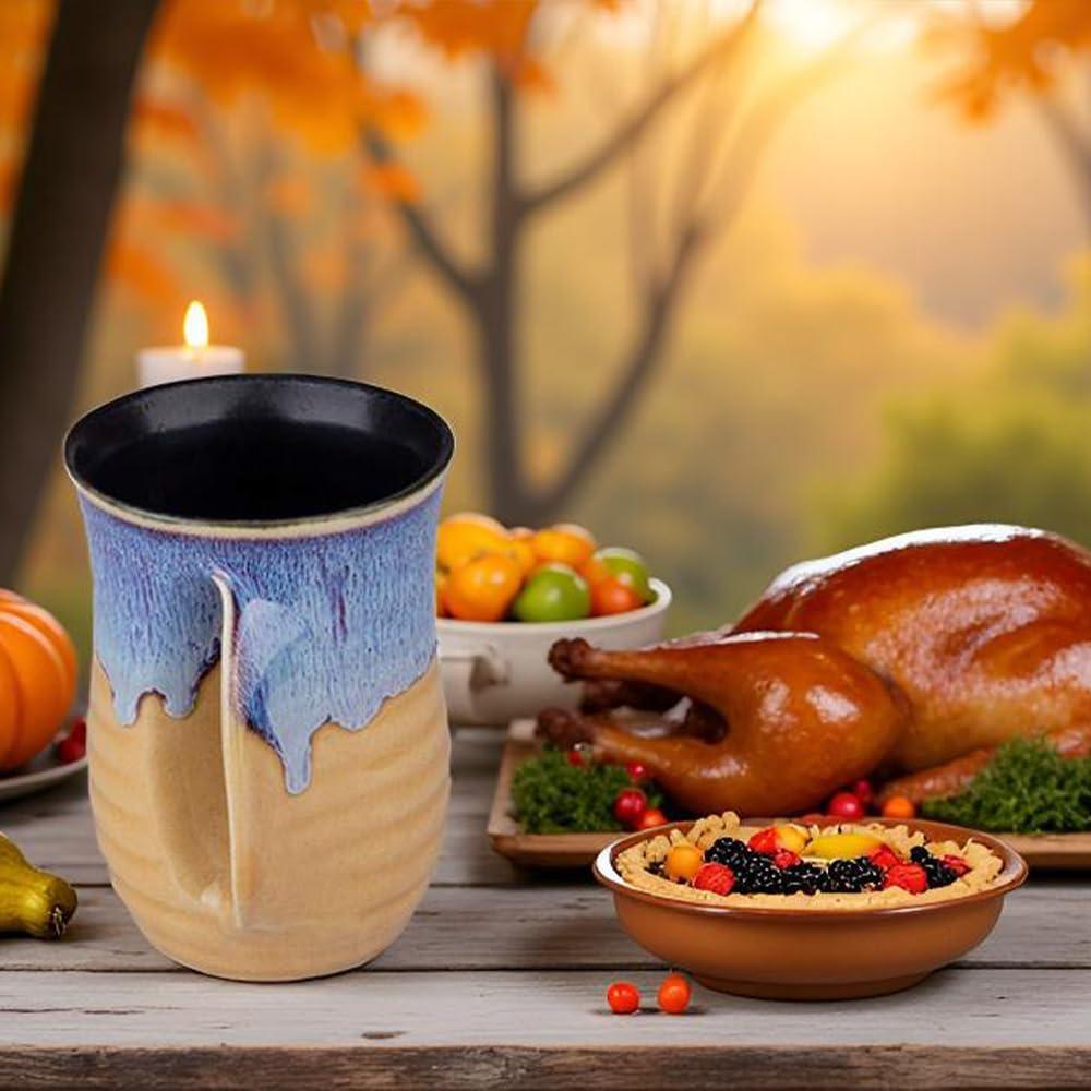 Taza Calentadora de Manos Oojdzoo 16 Onzas Cerámica Hecha a Mano