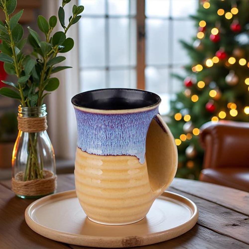 Taza Calentadora de Manos Oojdzoo 16 Onzas Cerámica Hecha a Mano