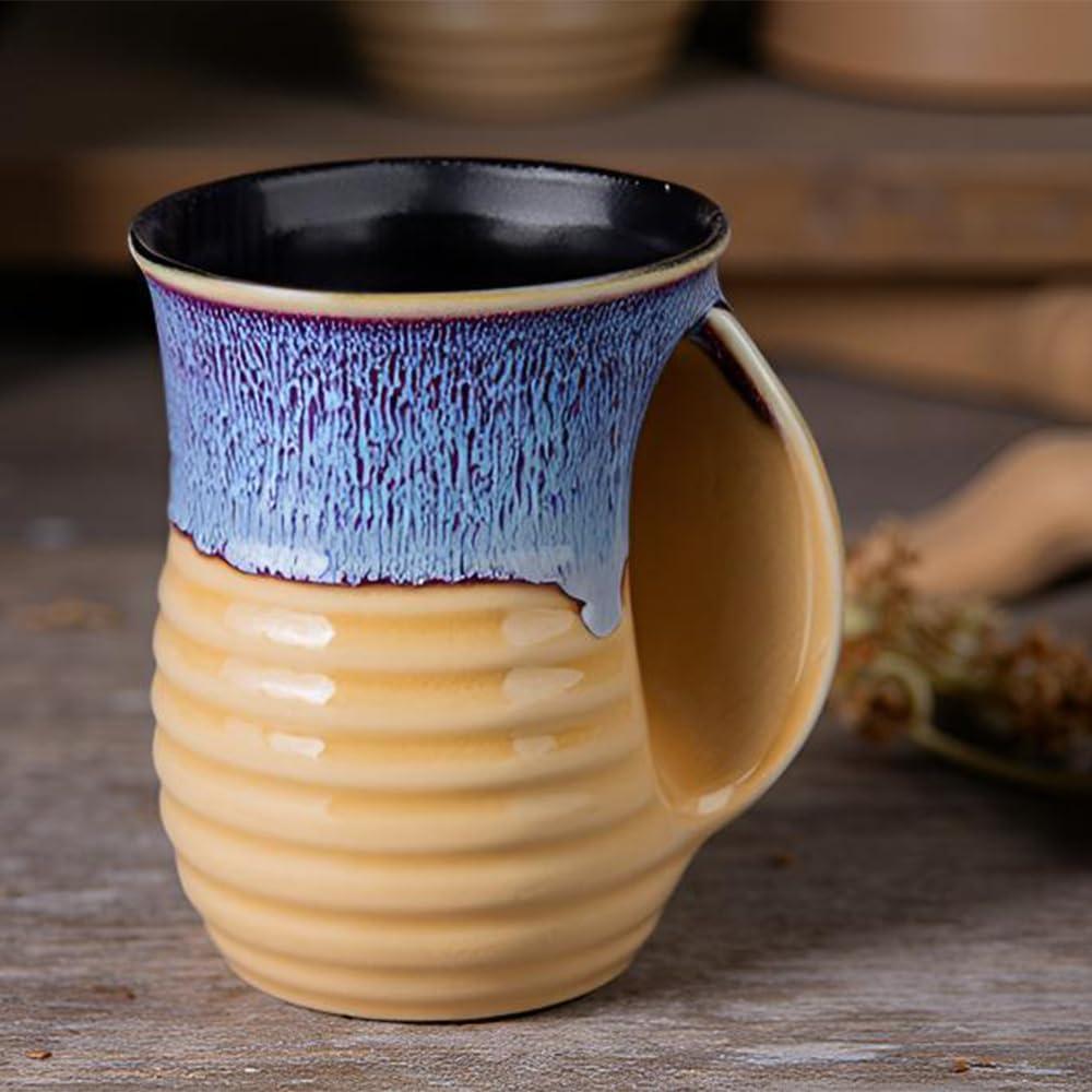 Taza Calentadora de Manos Oojdzoo 16 Onzas Cerámica Hecha a Mano