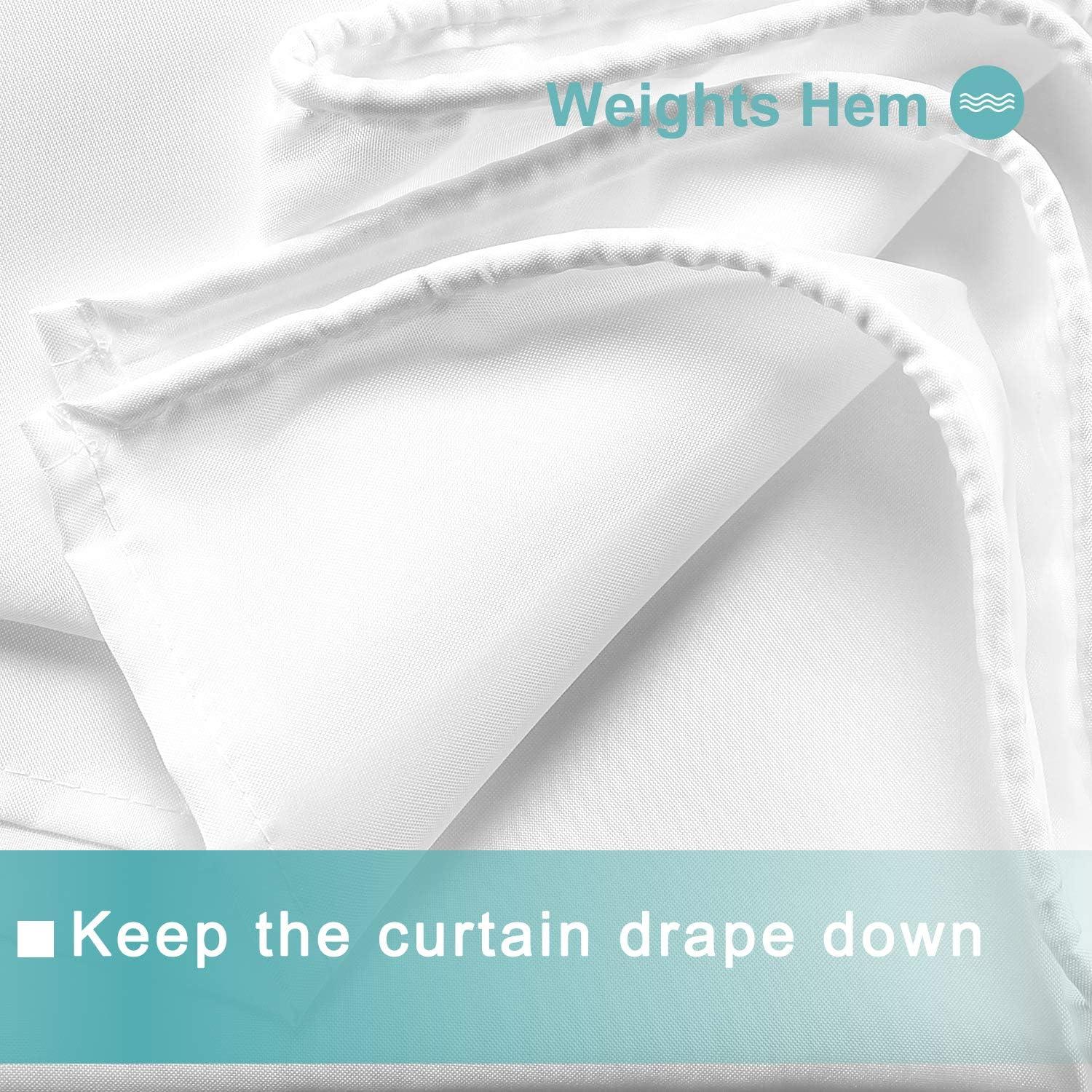 Cortina de Ducha Impermeable Sra Asombrosa 182.88x182.88 cm Blanca