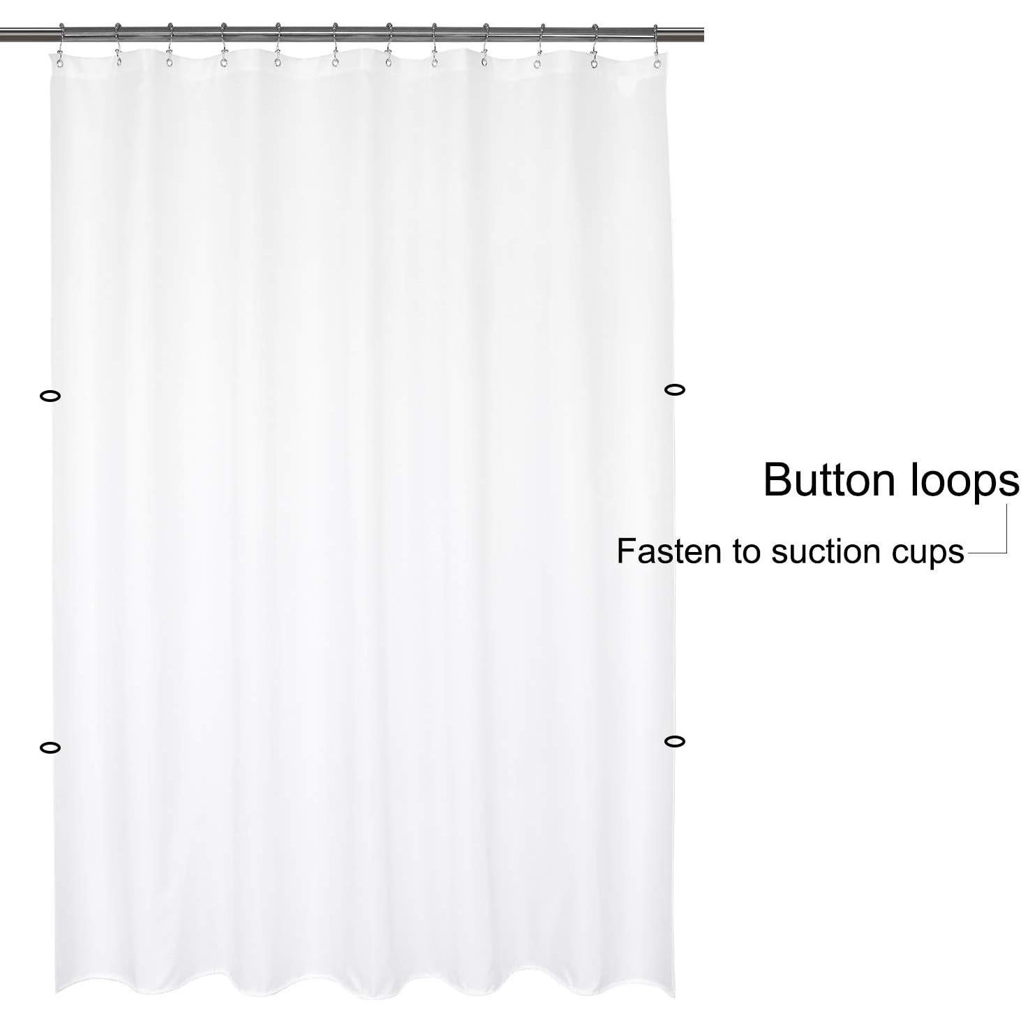 Cortina de Ducha Impermeable Sra Asombrosa 182.88x182.88 cm Blanca