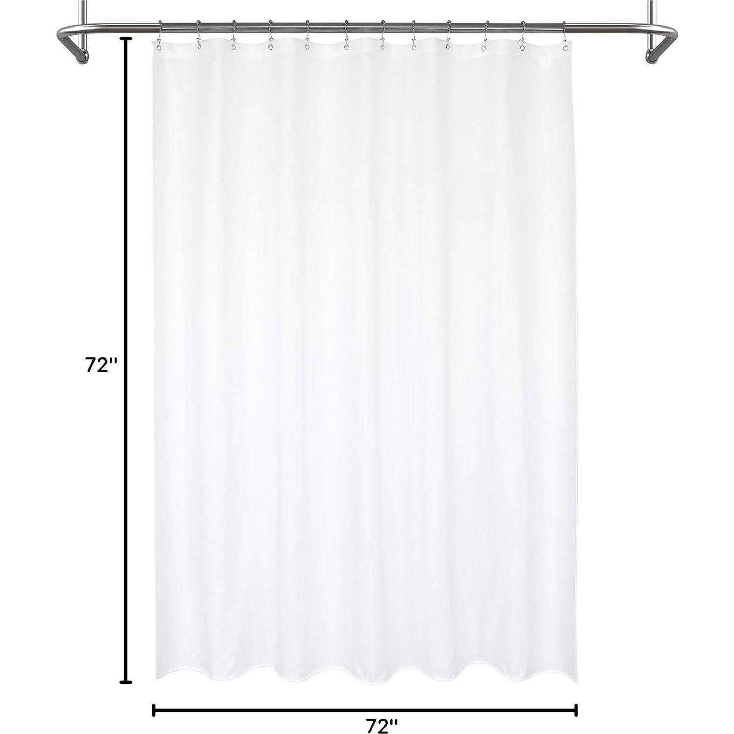 Cortina de Ducha Impermeable Sra Asombrosa 182.88x182.88 cm Blanca