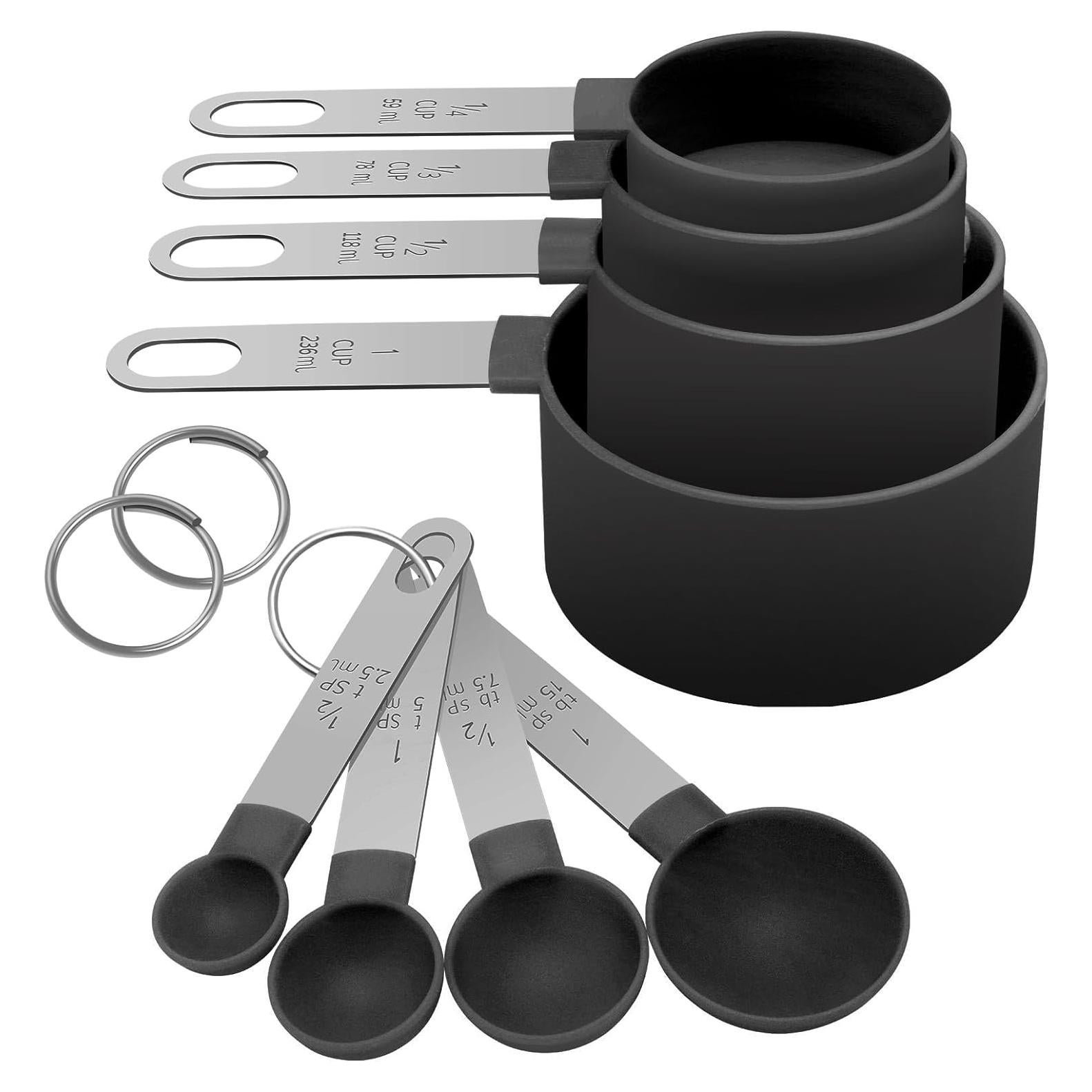 Juego de Tazas y Cucharas Medidoras YQMYXG Acero Inoxidable
