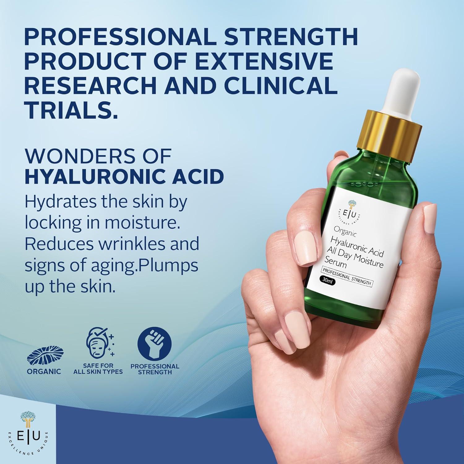 Suero de Ácido Hialurónico Orgánico E U Excellence 30ml