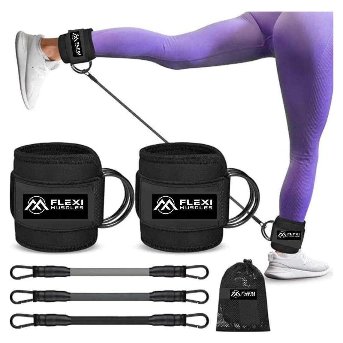 Bandas de Resistencia para Tobillos Flexi Muscles - 3 Niveles