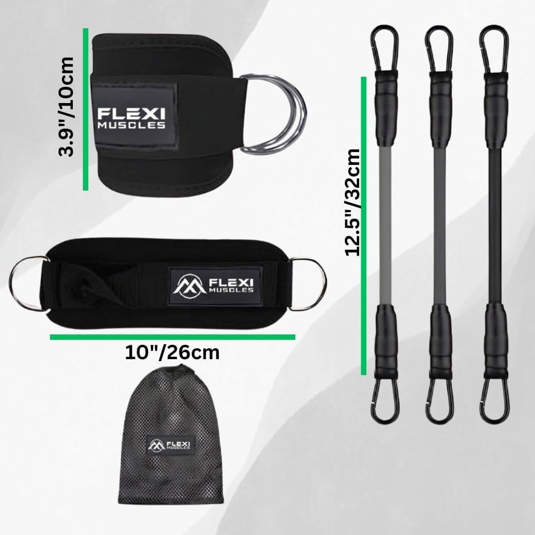 Bandas de Resistencia para Tobillos Flexi Muscles - 3 Niveles