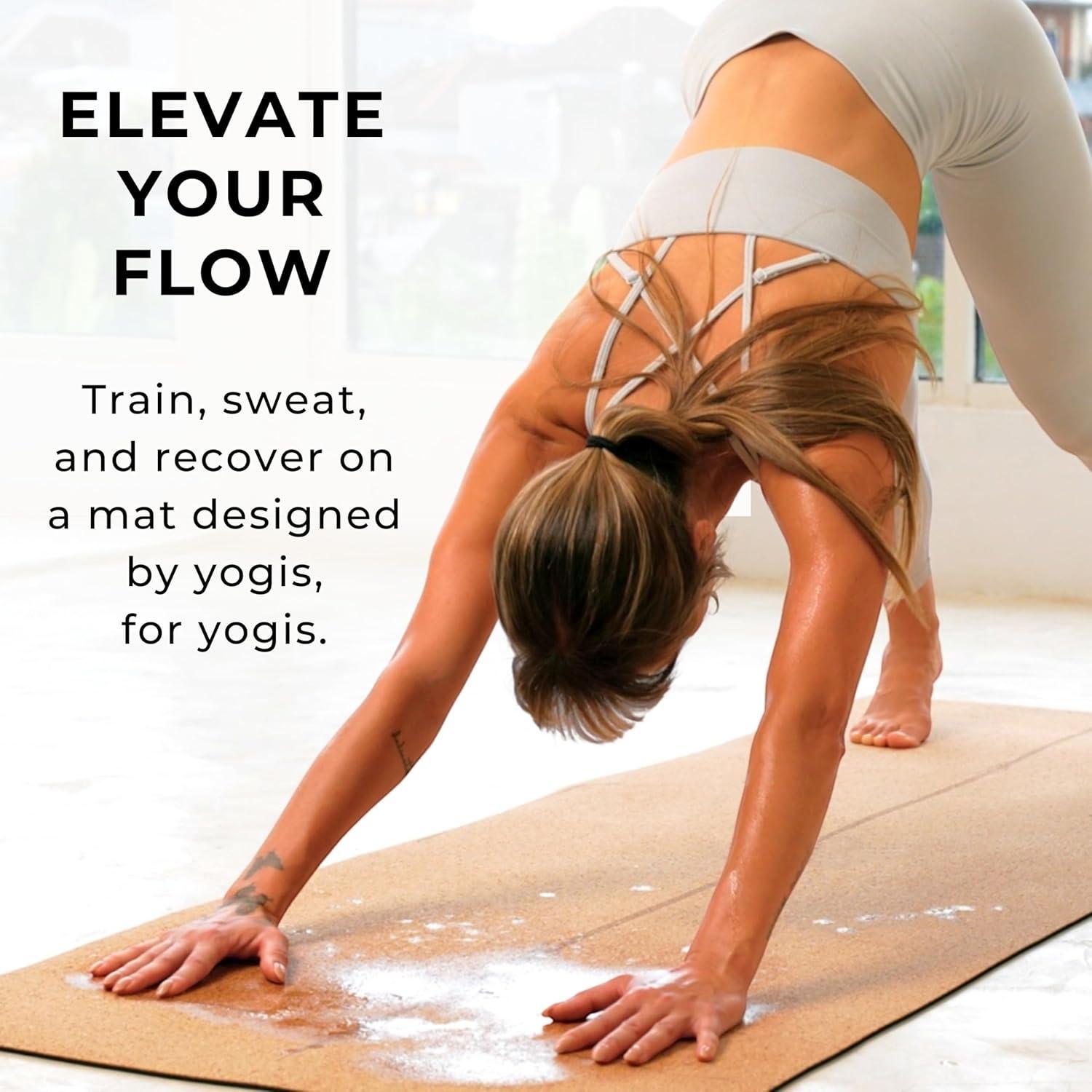 Esterilla de Yoga Plyopic de Corcho Antideslizante 185x66cm