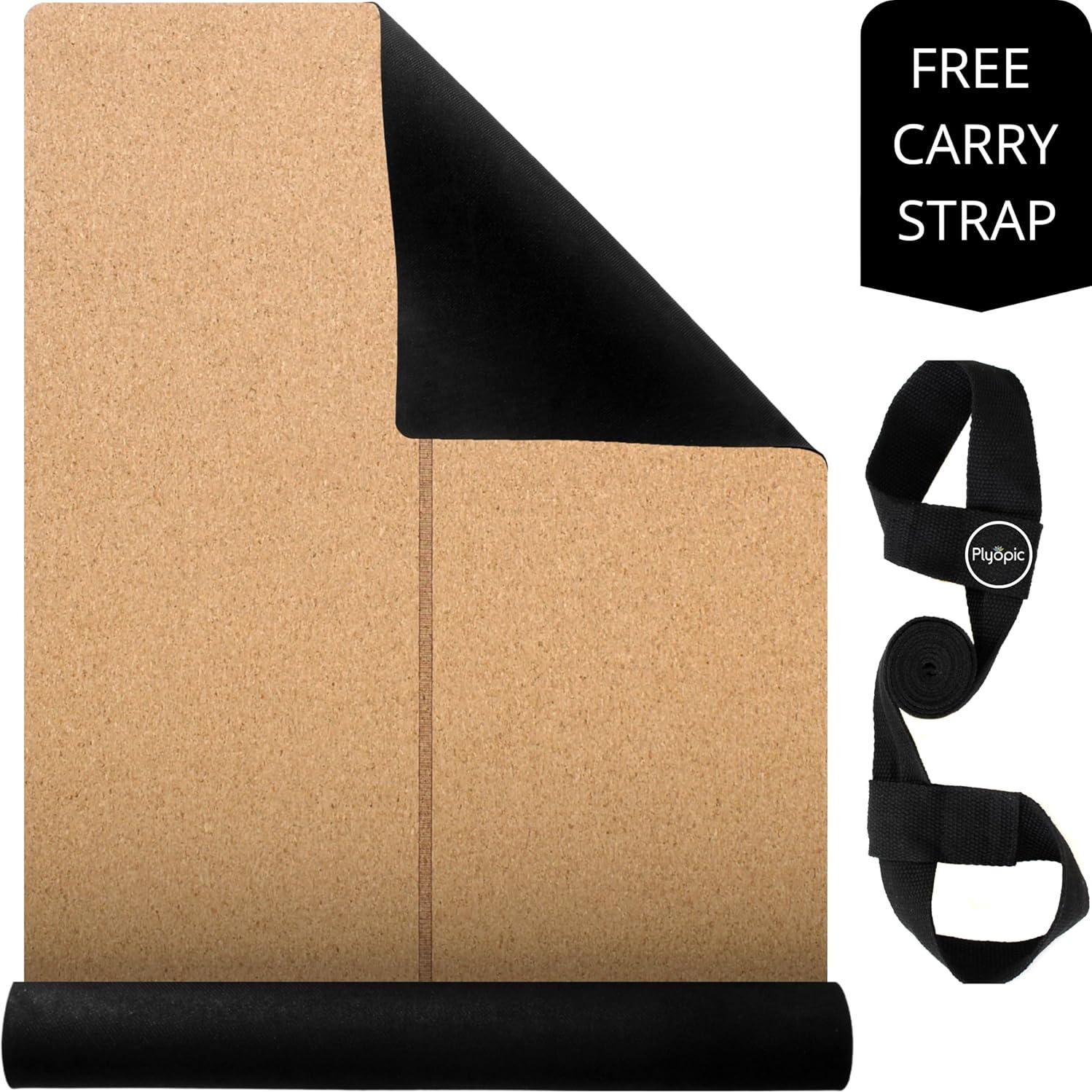 Esterilla de Yoga Plyopic de Corcho Antideslizante 185x66cm