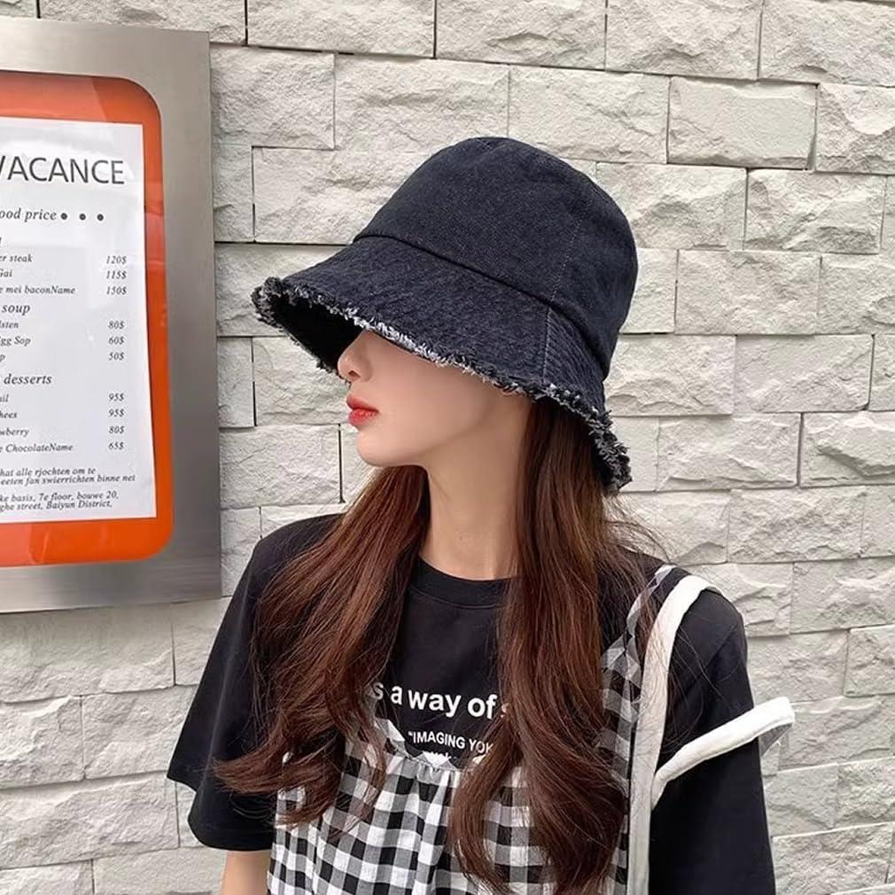 Sombrero de sol unisex Quanhaigou de algodón con ala ancha