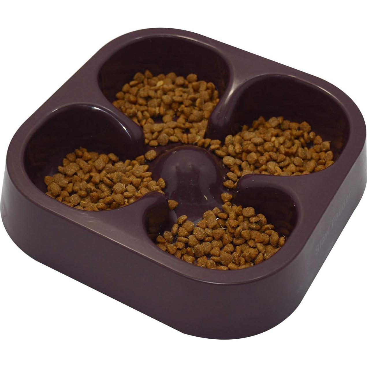 Cuenco de Alimentación Lenta Hifrenchies para Perros Café