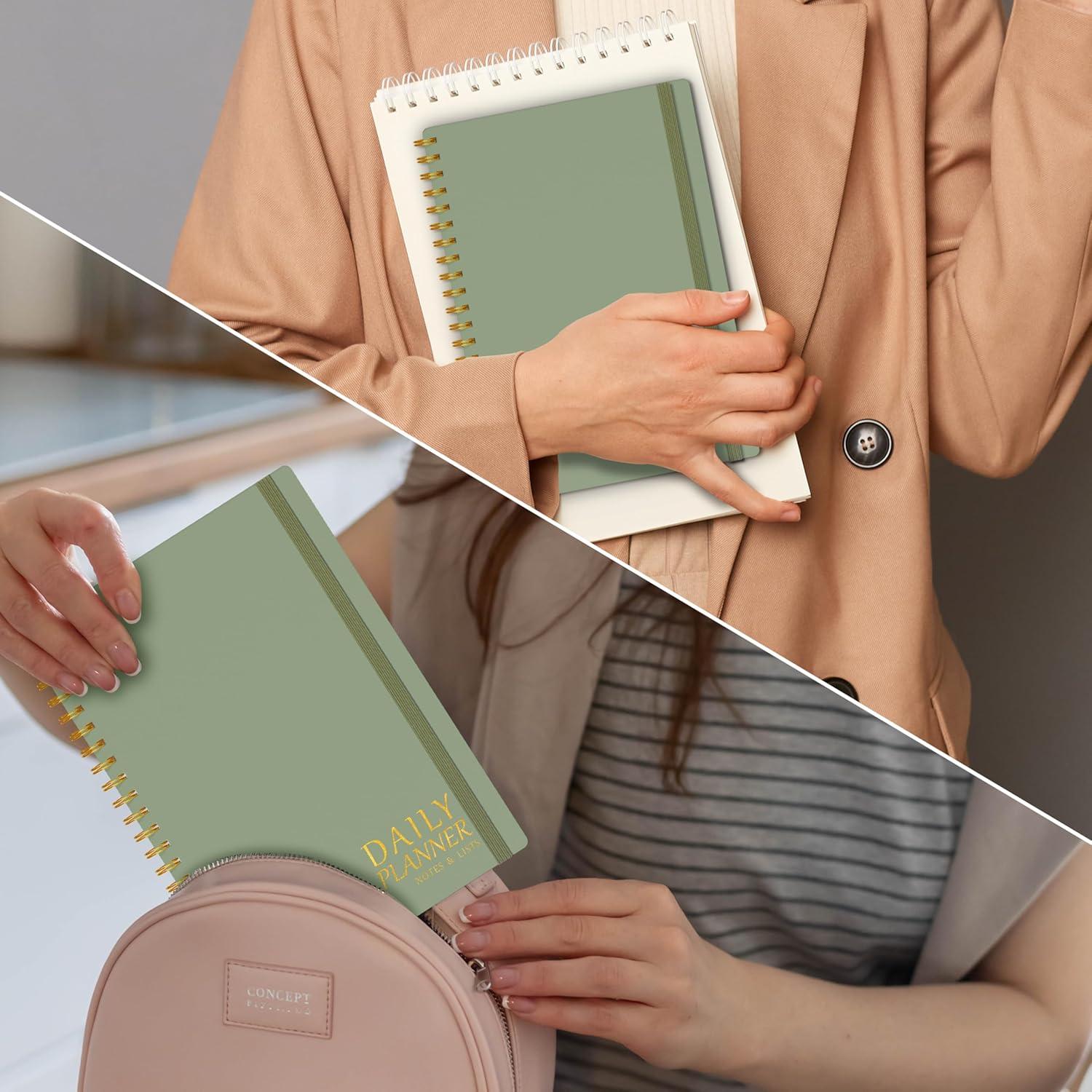 Planificador Diario Sin Fecha MeDolove Verde 14x21.6 cm