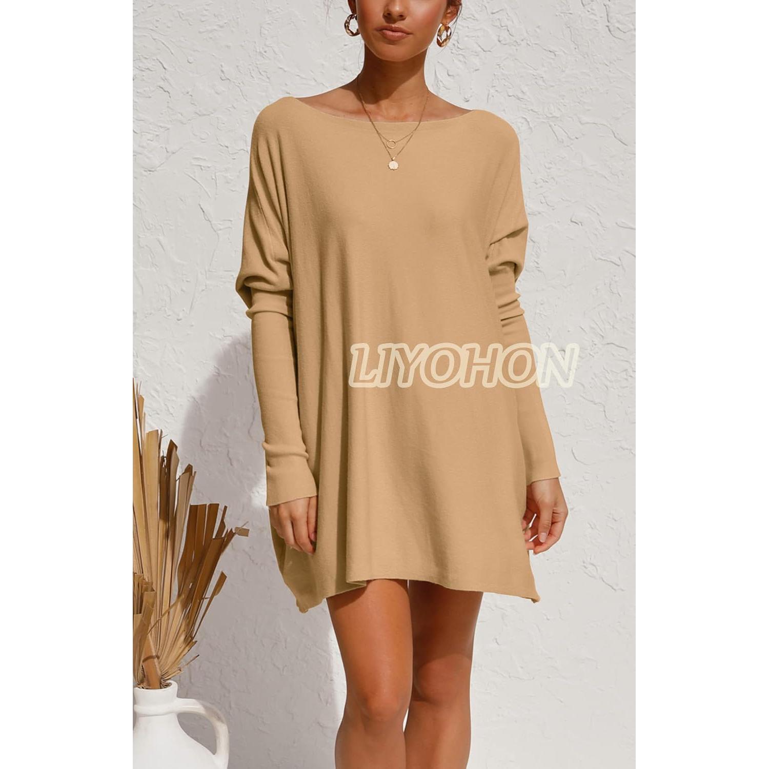 Camiseta Oversized LIYOHON para Mujeres, Túnica Casual