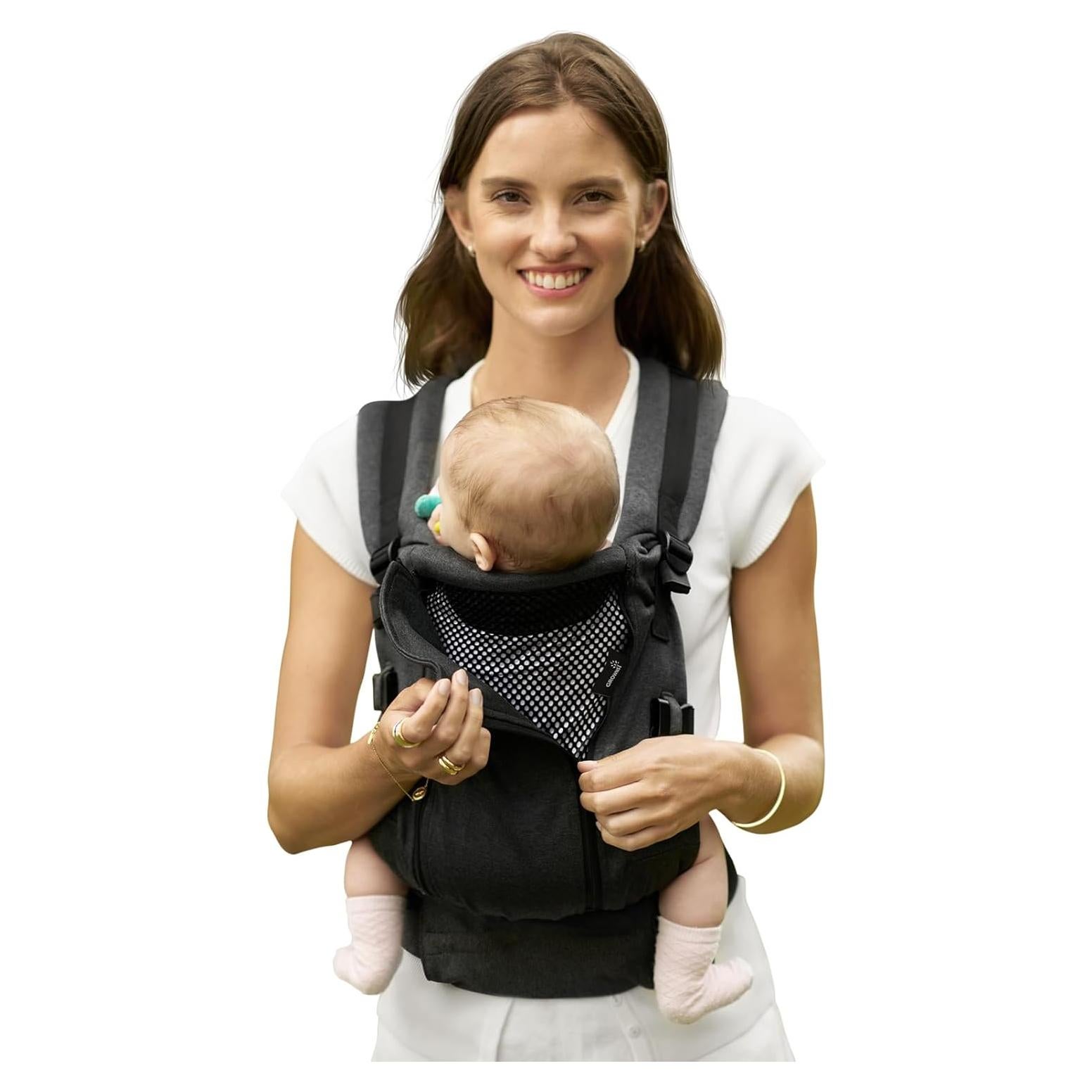 Funda Ergonómica para Bebé GROWNSY Negra, 3.2-19.9kg