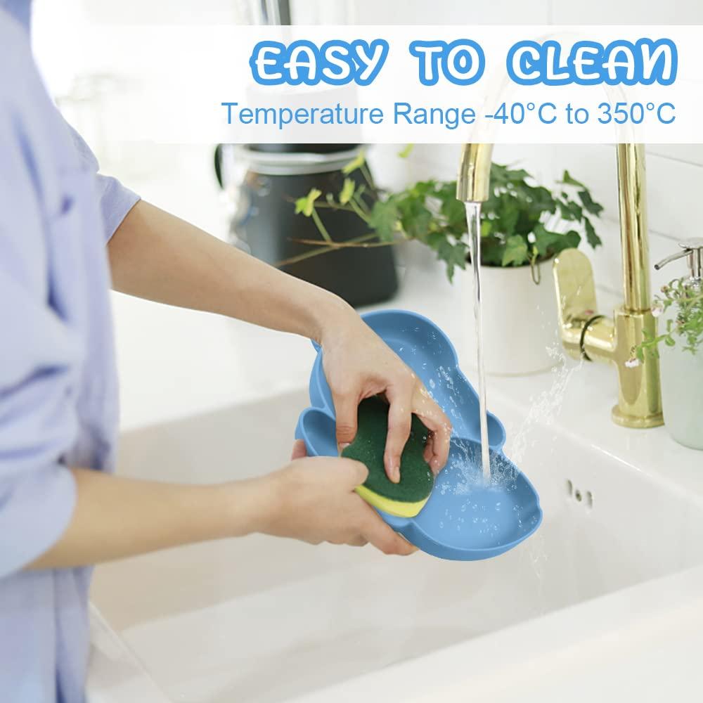 Plato Dividido de Silicona Vicloon para Niños Antideslizante