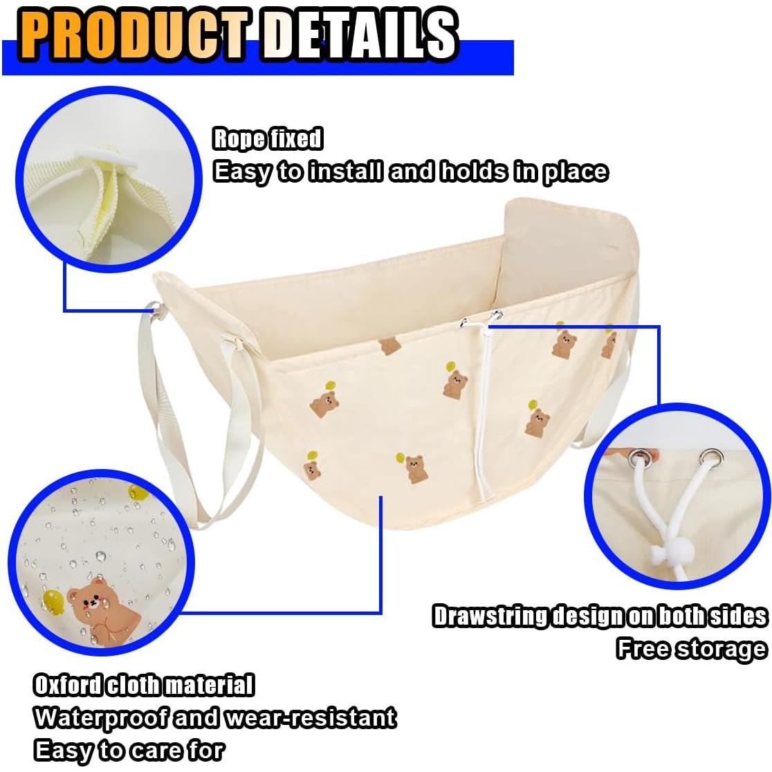 Organizador de Asiento de Coche SMILFUY Beige Plegable 58x33cm