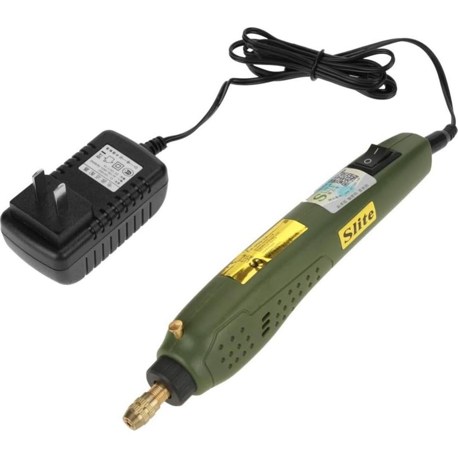 Mini Taladro Eléctrico Walfront 15W 18000RPM Verde Militar