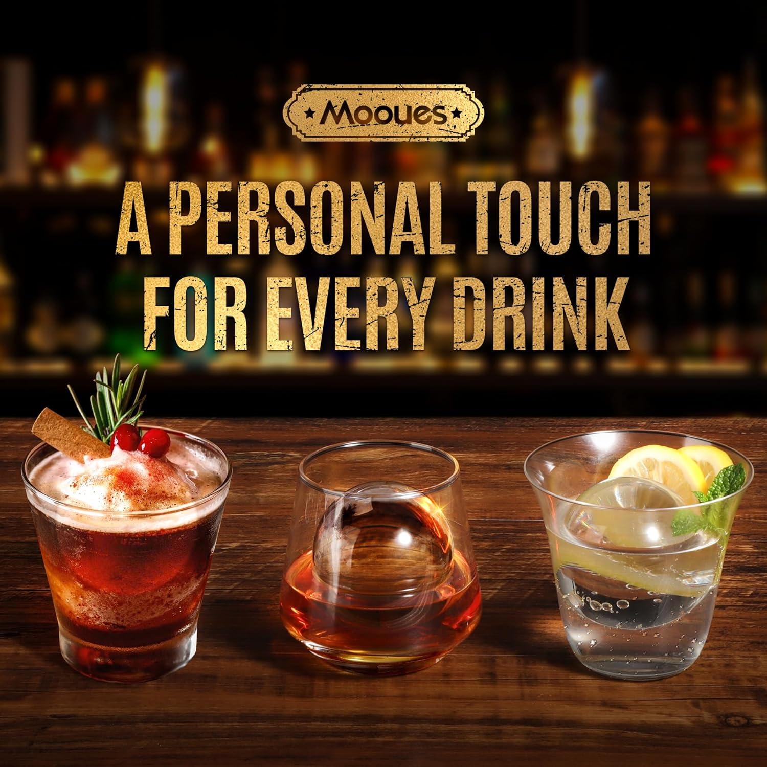 Molde para Hielo en Bola Mooues 2.4" Silicona Negra