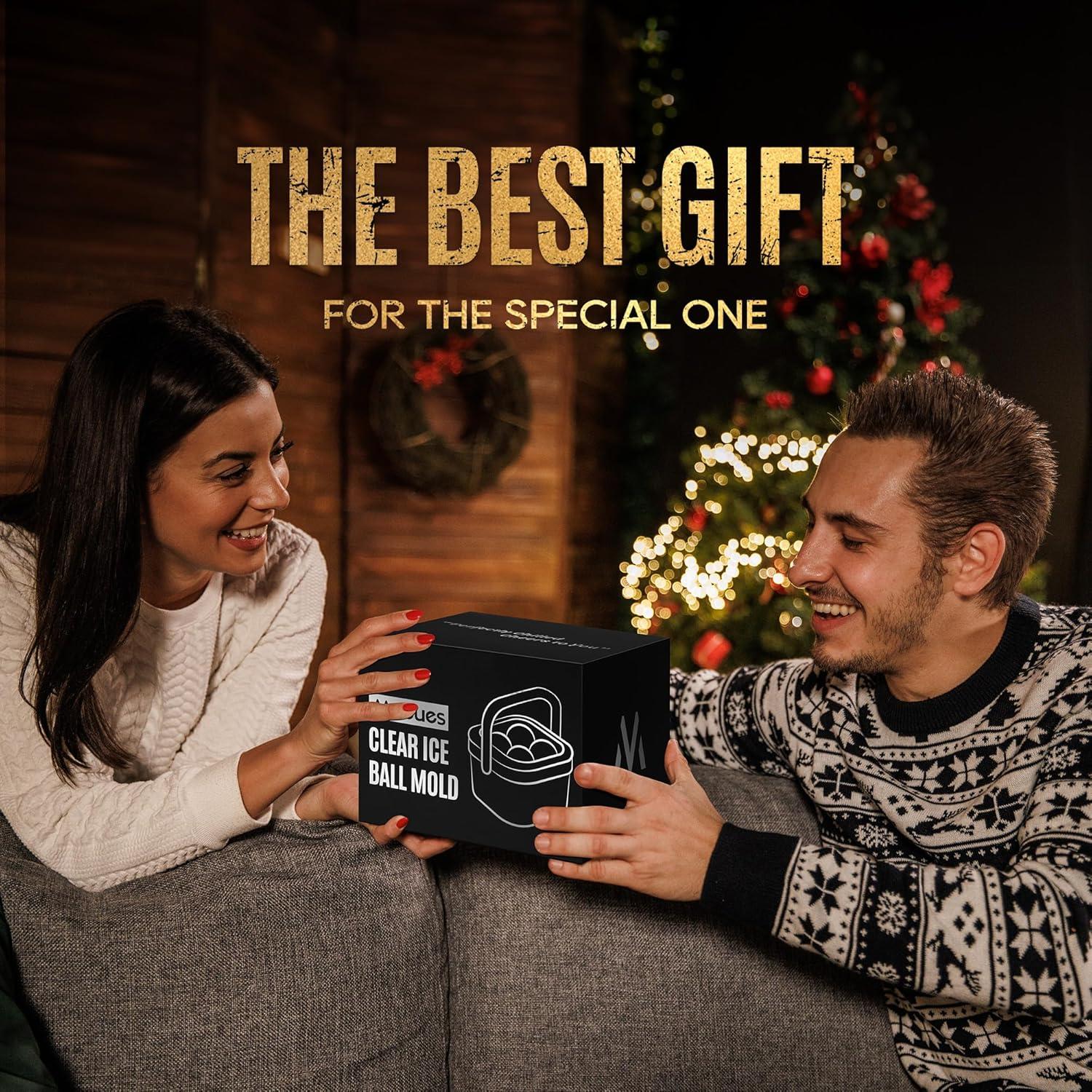 Molde para Hielo en Bola Mooues 2.4" Silicona Negra