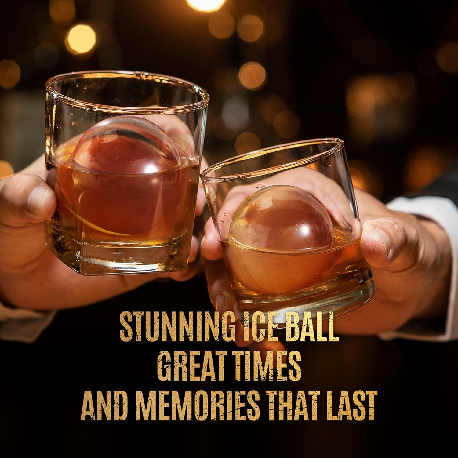 Molde para Hielo en Bola Mooues 2.4" Silicona Negra