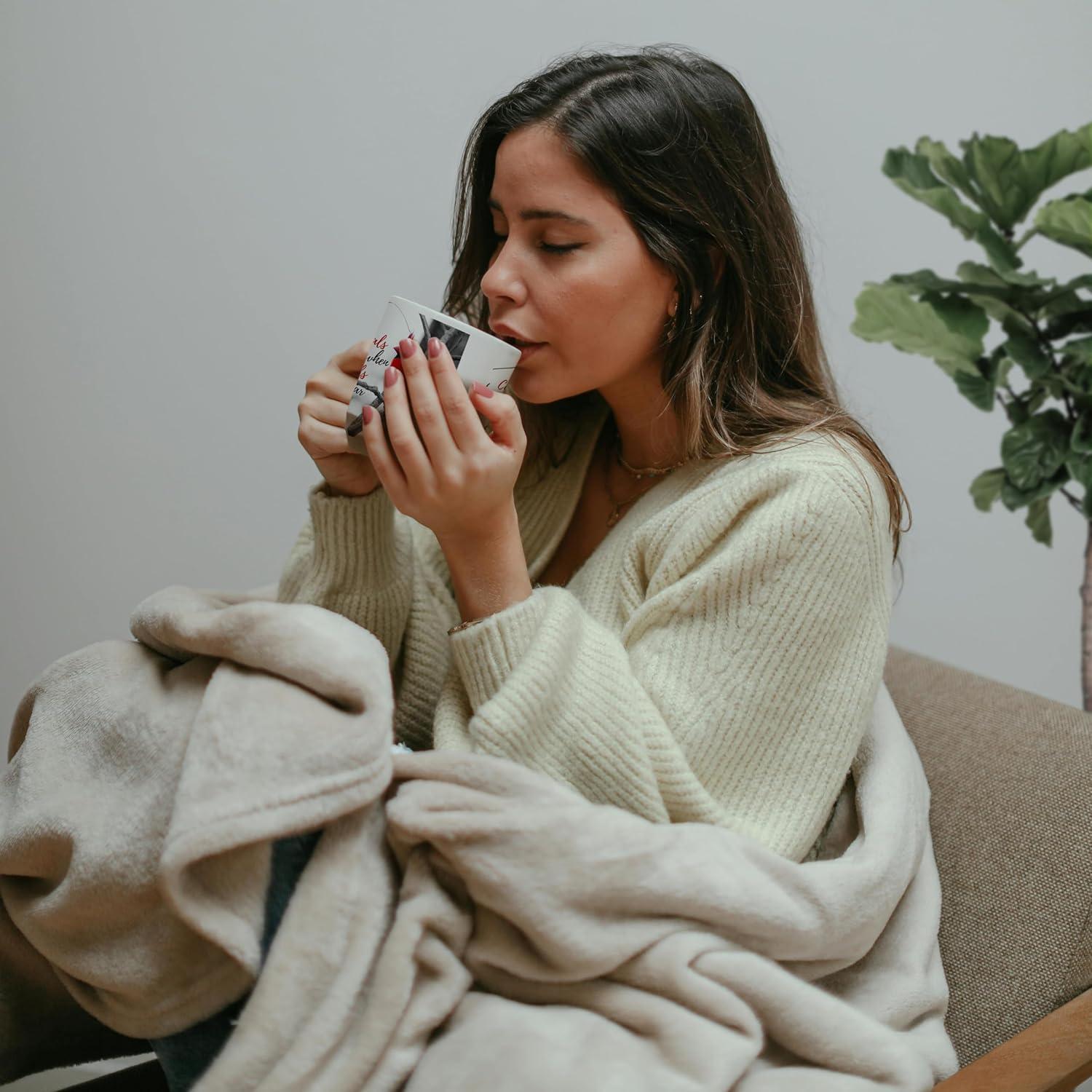 Taza de cerámica 3dRose 11 oz negra con frase divertida