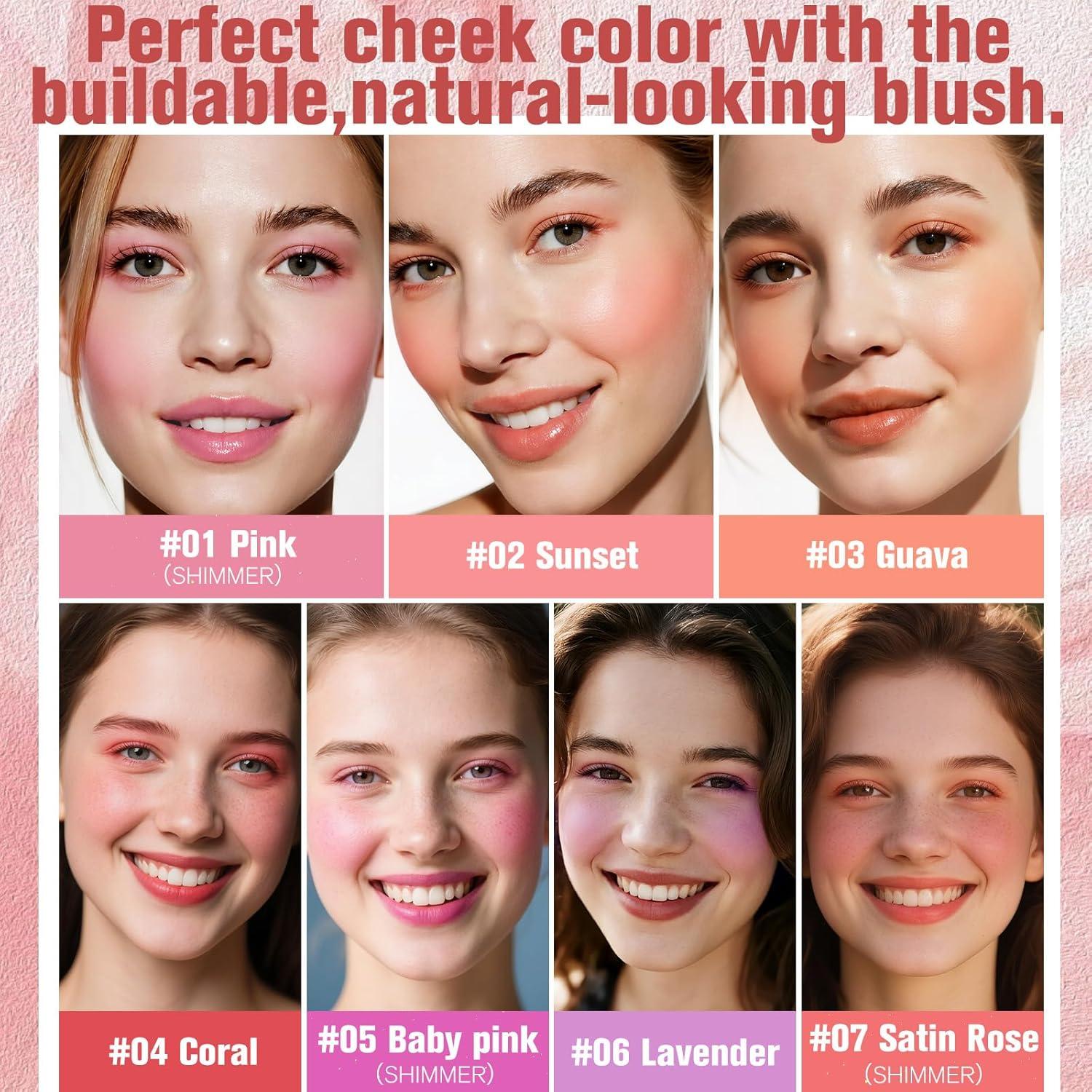 Rubor Líquido Dewy UCANBE 20g - Alta Pigmentación Rosa