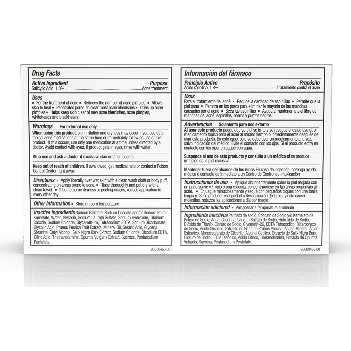 Jabón en Barra Asepxia Tratamiento Acné 113 g 5 Unidades