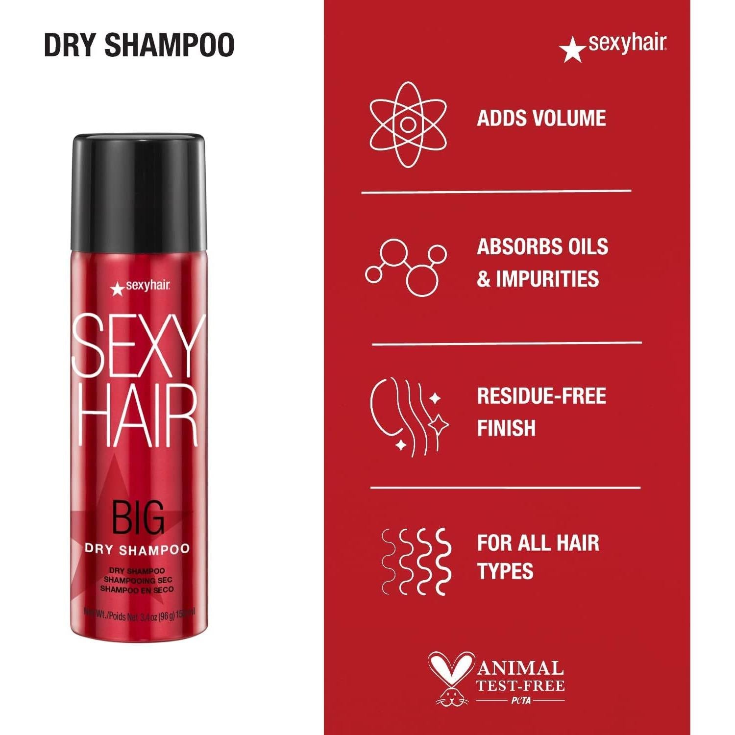 Champú Seco SexyHair Big 96.39g | Volumen y Frescura