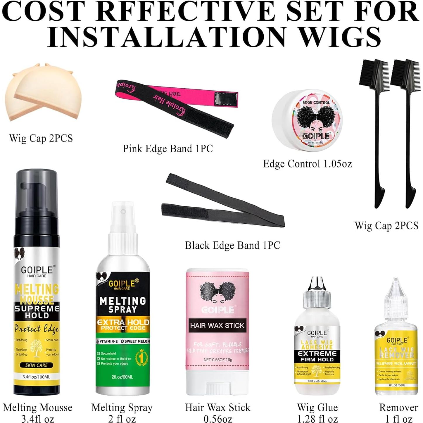 Kit Mousse Derretir Encaje WOZUTUNT 100ml + Spray 60ml + Accesorios