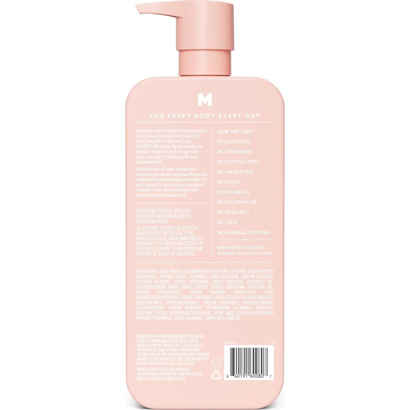 Paquete Gel de Ducha Hidratante 800ml + Acondicionador 150ml MONDAY