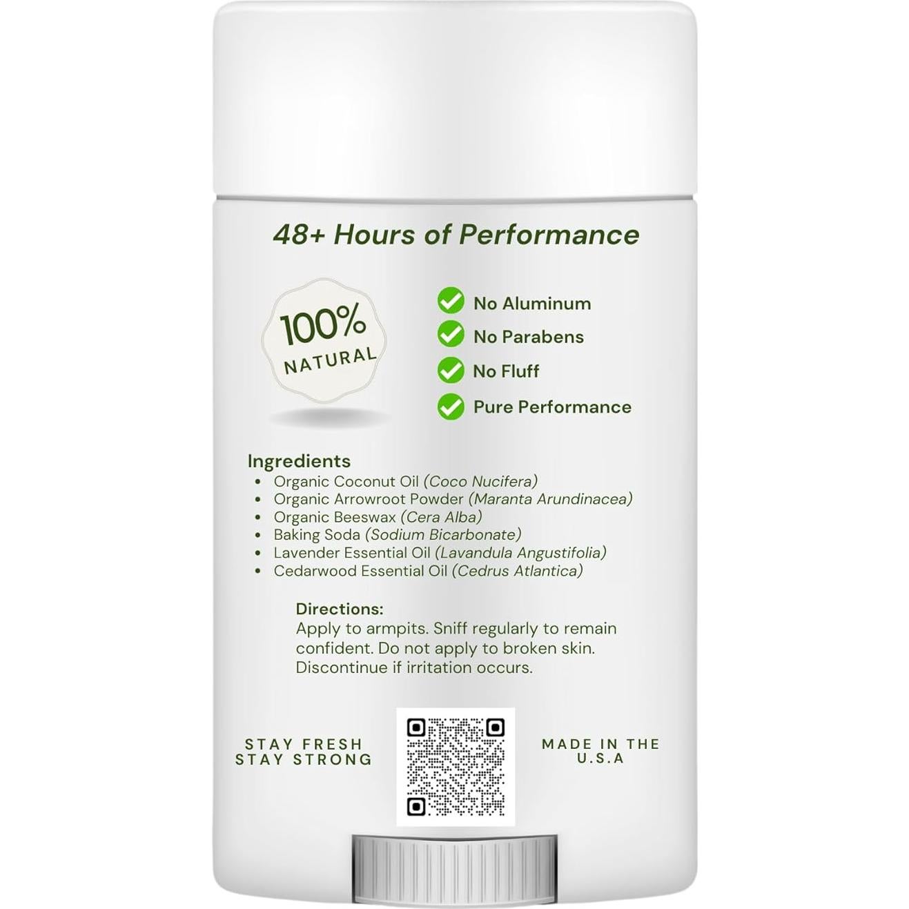 Desodorante Natural LAV'ENDURE 100% Orgánico 113g Sin Aluminio