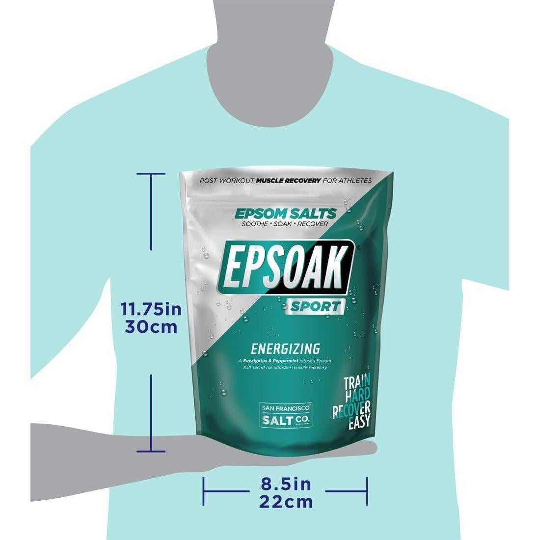 Baño de Sal de Epsom Epsoak Sport 2.27 kg - Alivio Muscular