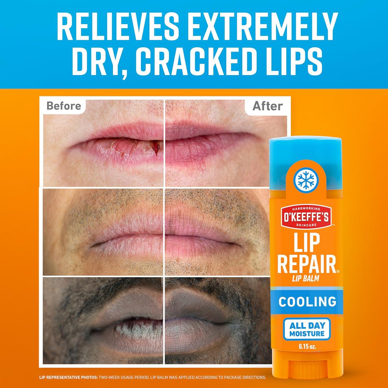 Bálsamo Labial O'Keeffe's Lip Repair Alivio Refrescante 2 Pack