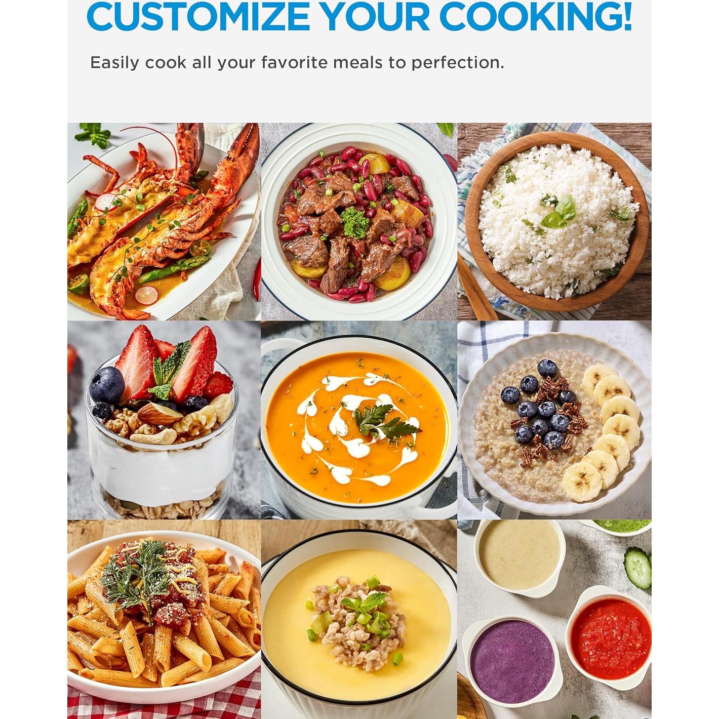 Midea Olla de Presión Eléctrica 12-en-1 6L Acero Inoxidable