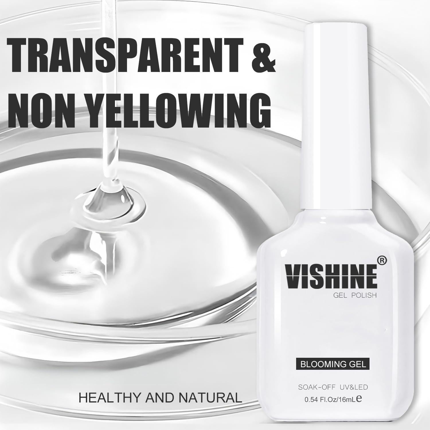 Esmalte de Uñas en Gel Vishine 16ml - 2 Pcs Floral Acuarela