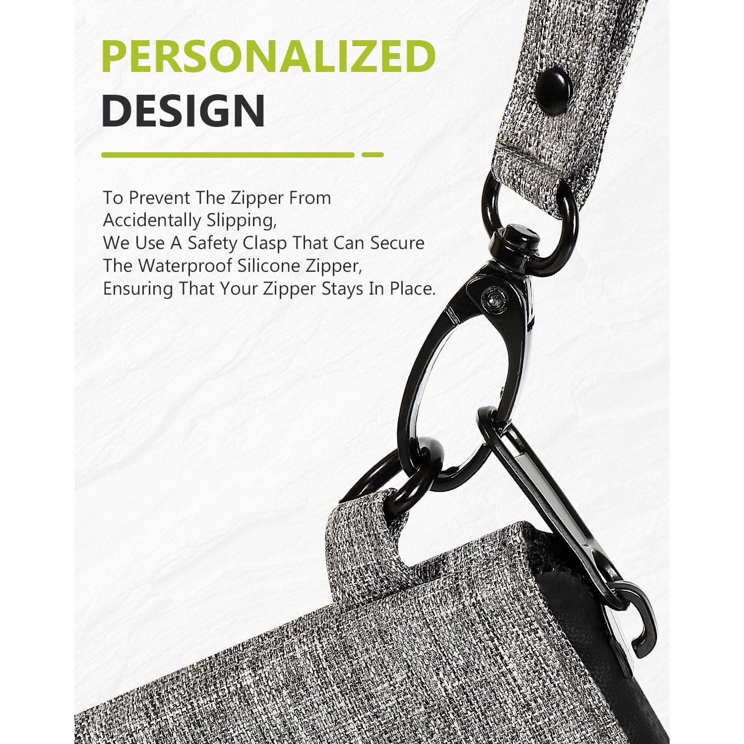 Bolsa a Prueba de Olores Gris - Estuche de Almacenamiento 15.24x10.16cm