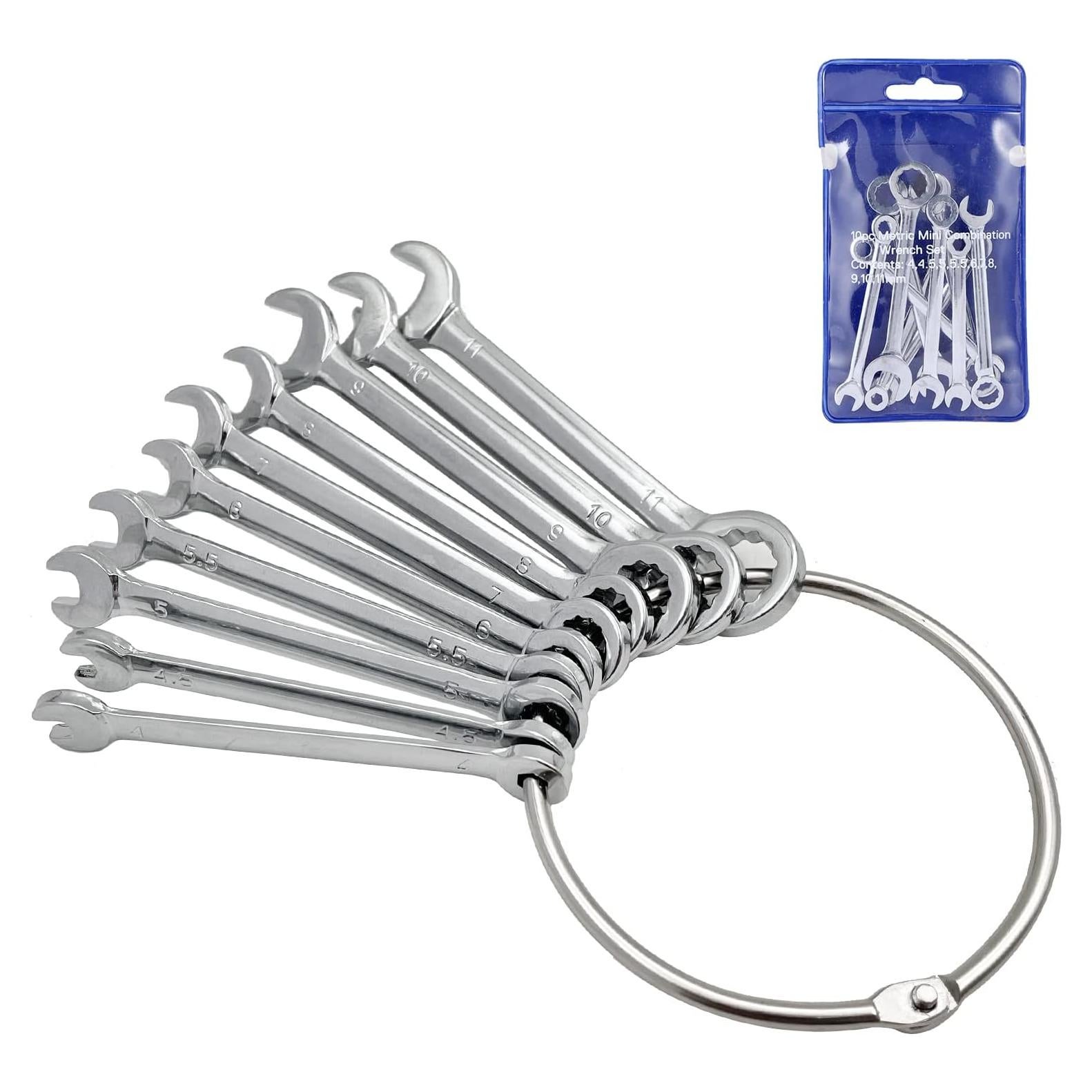 Juego de Llaves Ajustables QYQRQF 10 Piezas Métricas