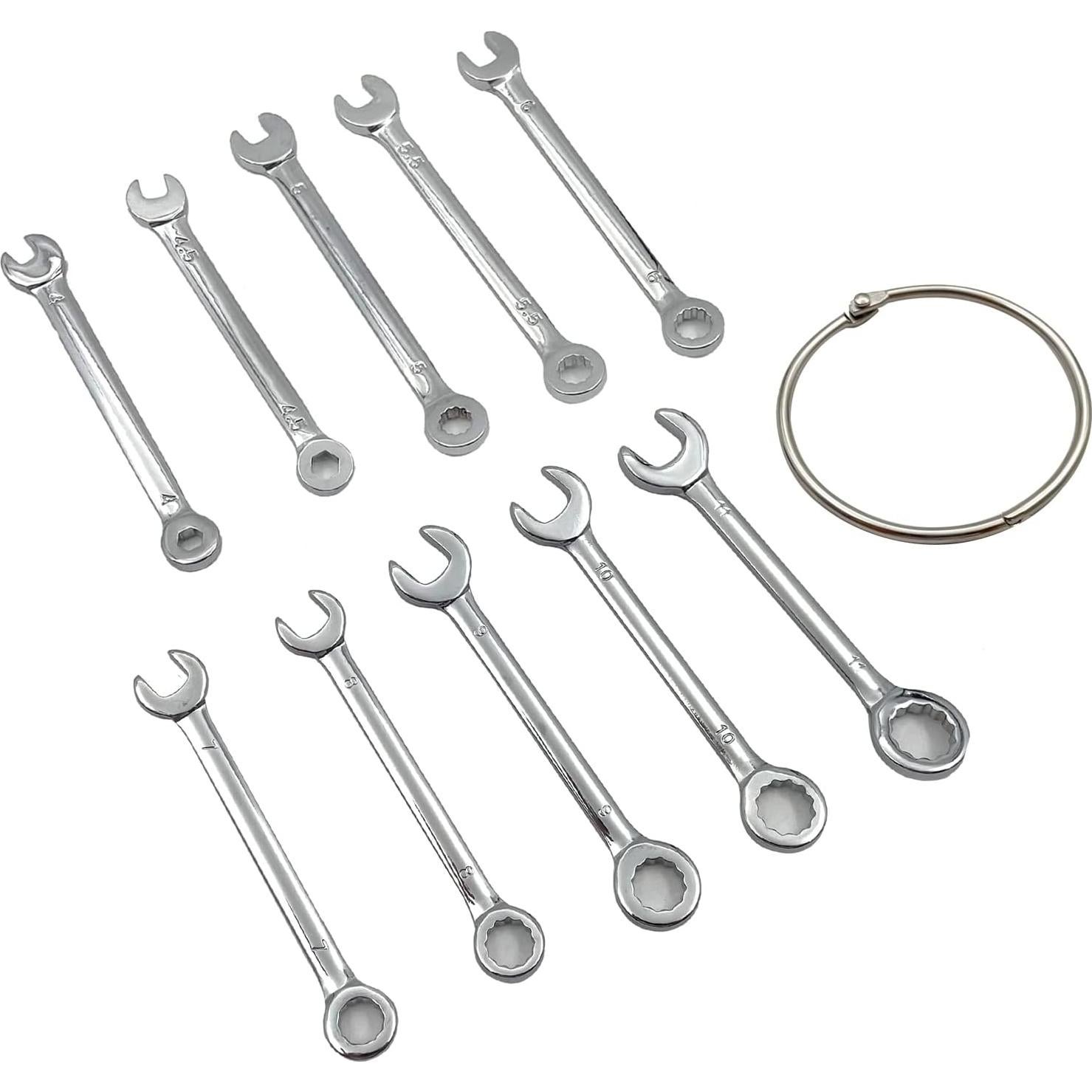 Juego de Llaves Ajustables QYQRQF 10 Piezas Métricas